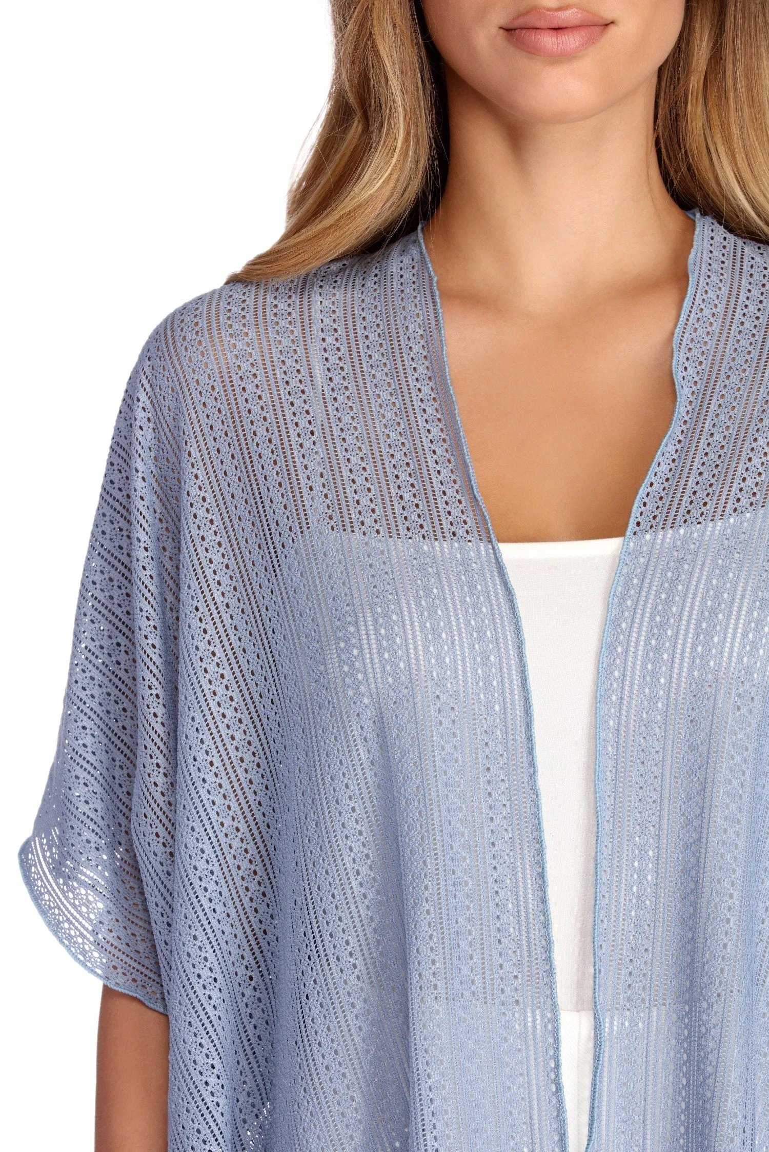 Airy Fringed Kimono