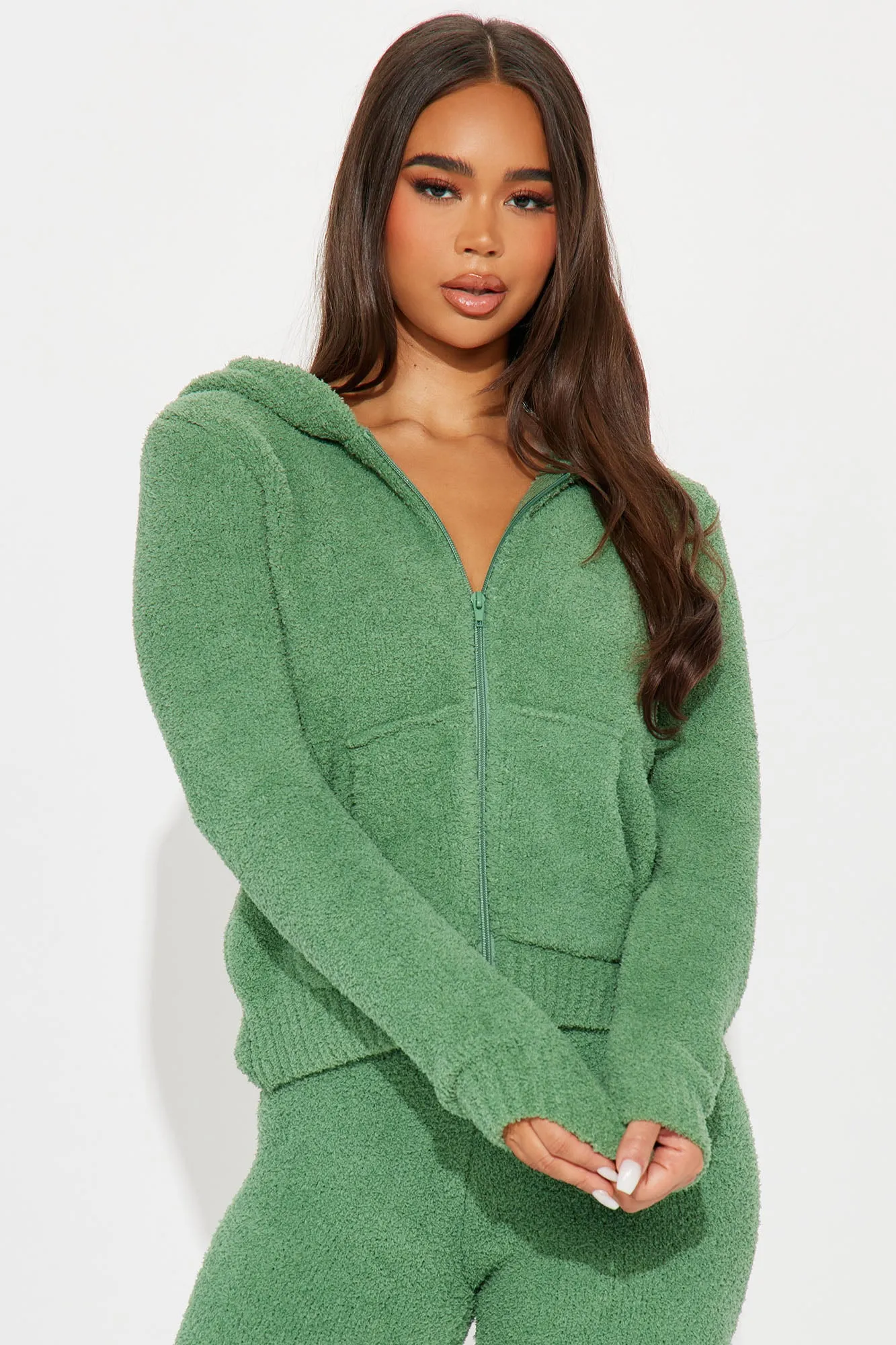 Always Extra Cozy Pant Set - Green