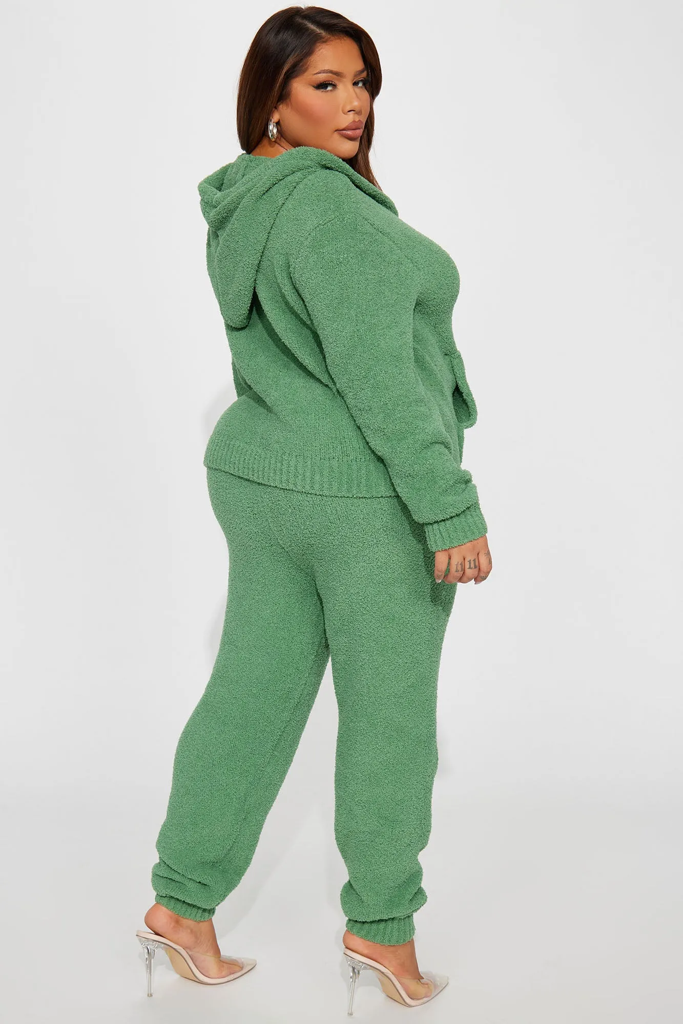 Always Extra Cozy Pant Set - Green