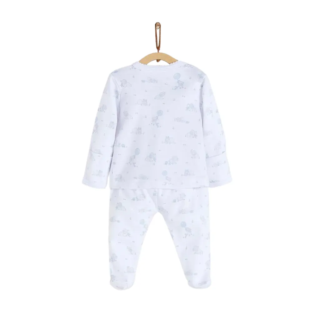 Babycottons Alfred & Colette Kimono Set - Light Blue