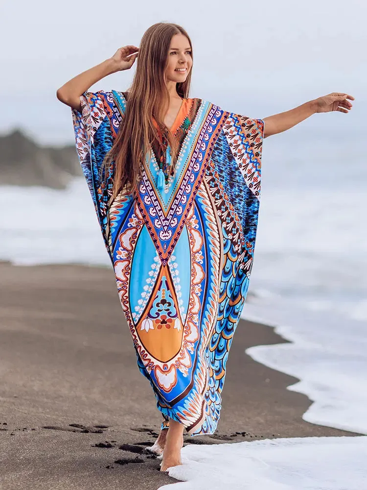 Bohemian Blue Hip Hop Kaftan