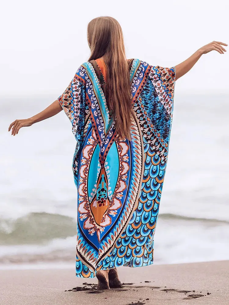 Bohemian Blue Hip Hop Kaftan