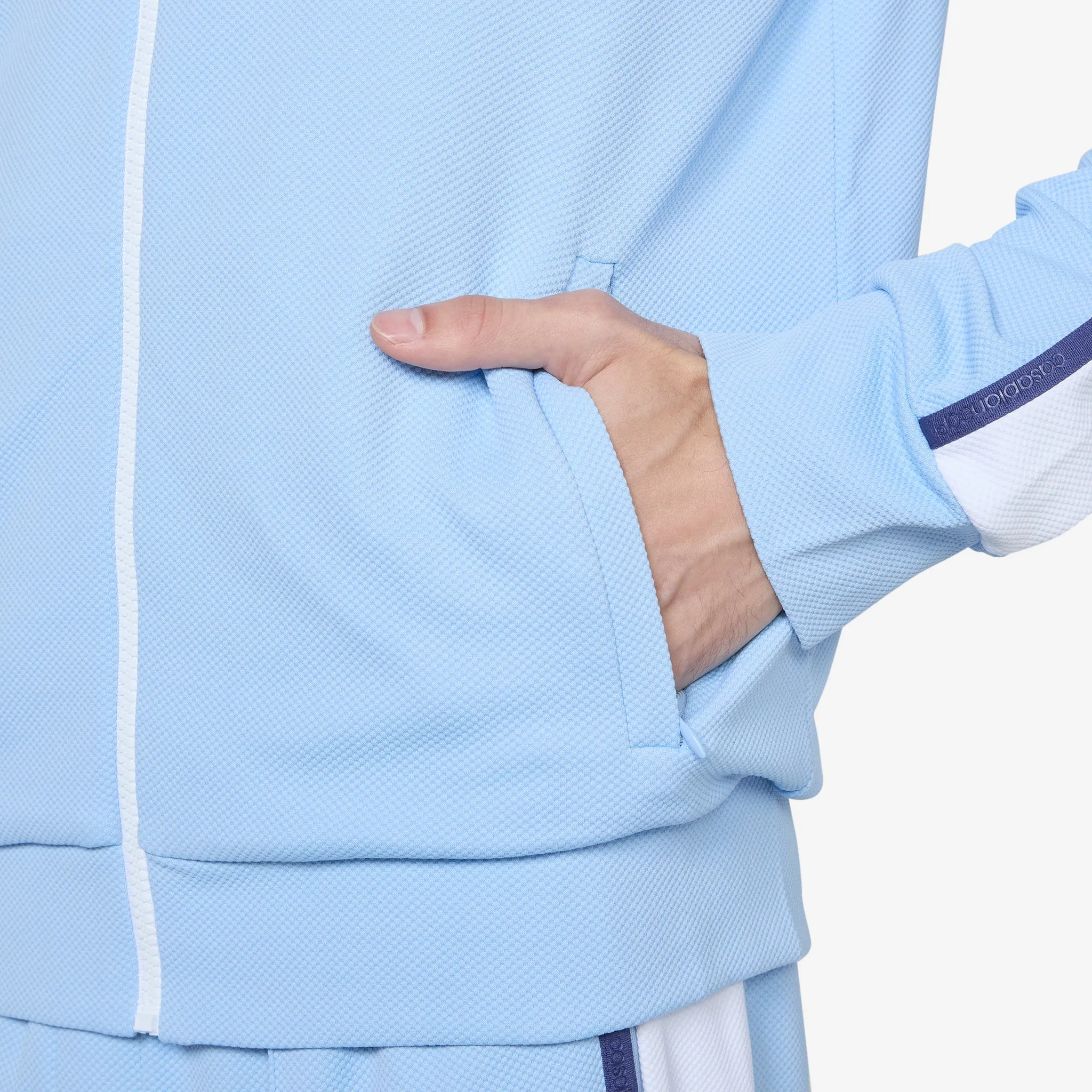 Contrast Yoke Track Jacket Pale Blue