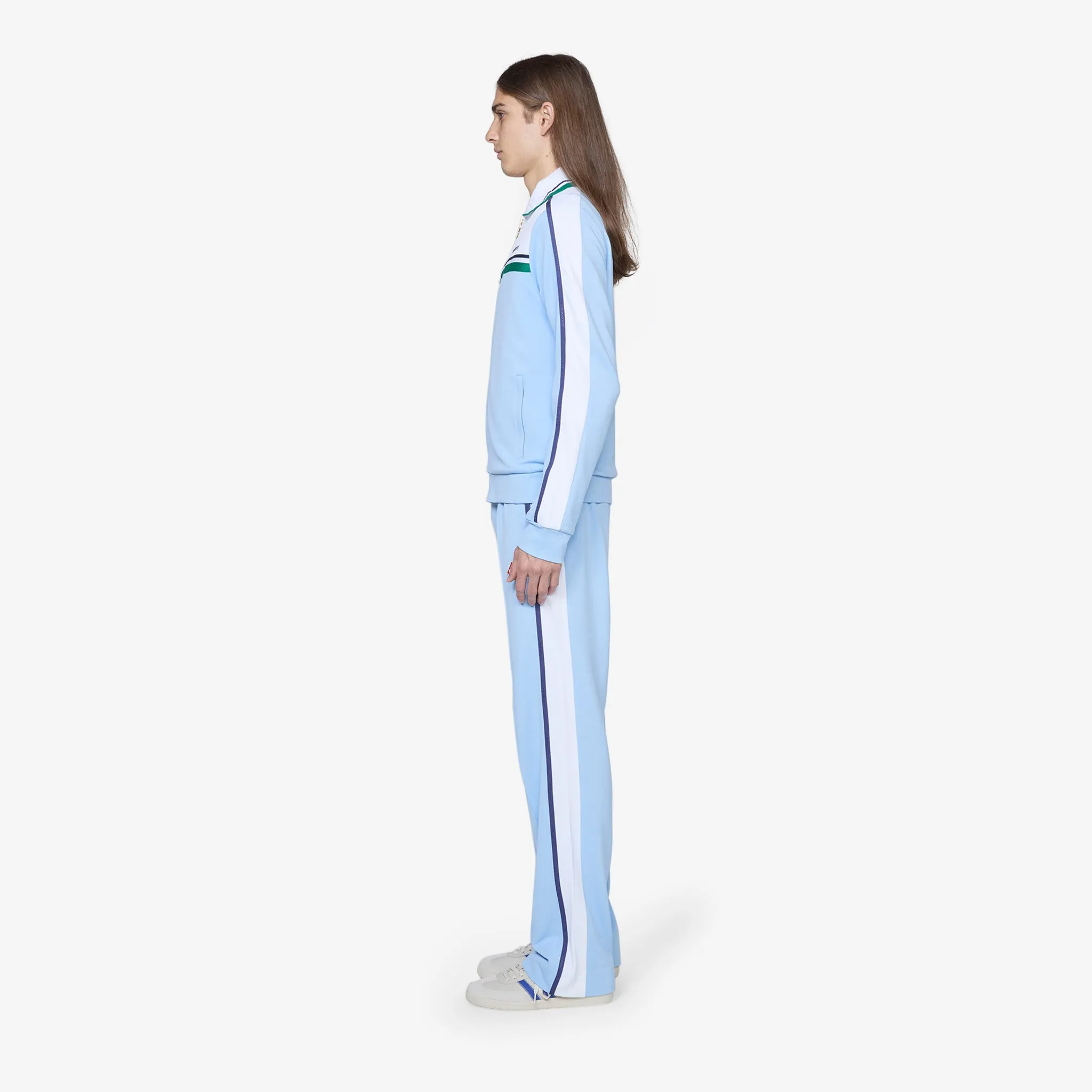 Contrast Yoke Track Jacket Pale Blue