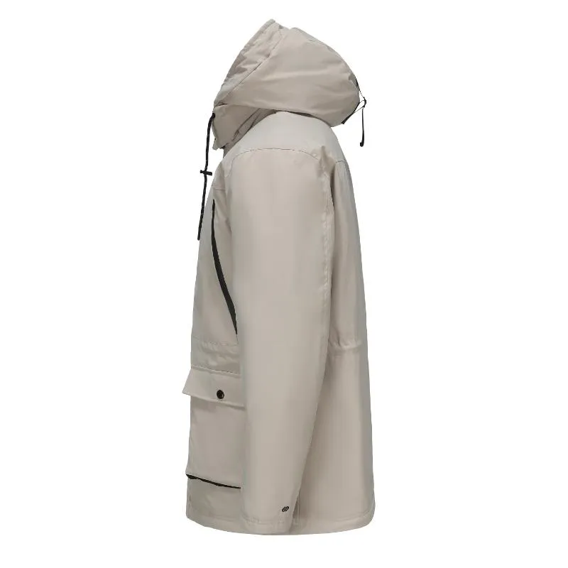 Men's Down Jacket with Contrast Lining