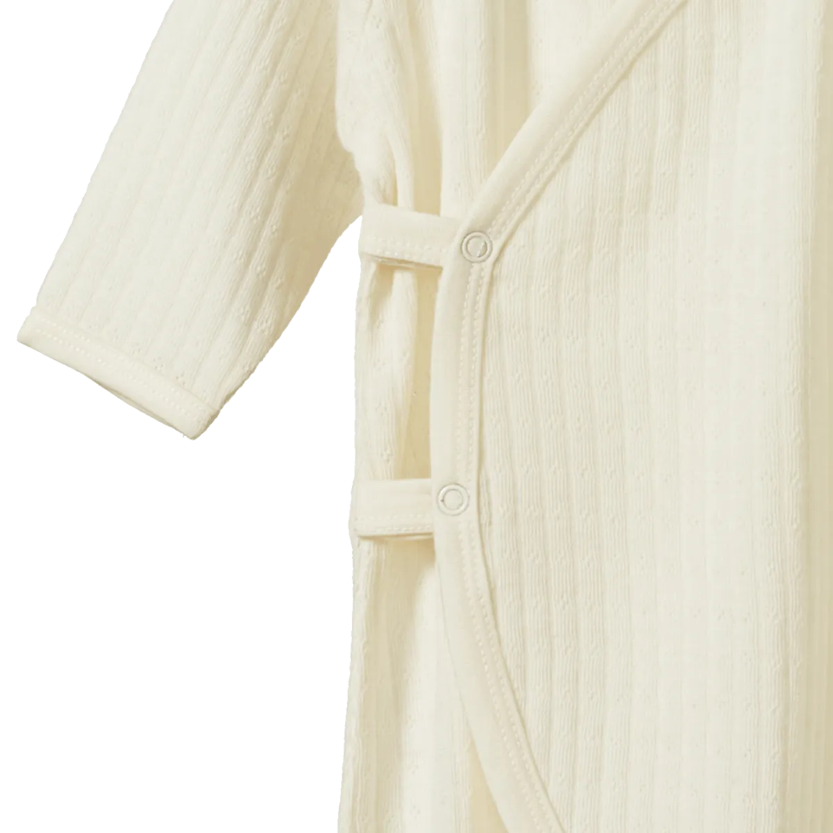 Nature Baby Merino Kimono Pointelle Stretch N Grow Natural