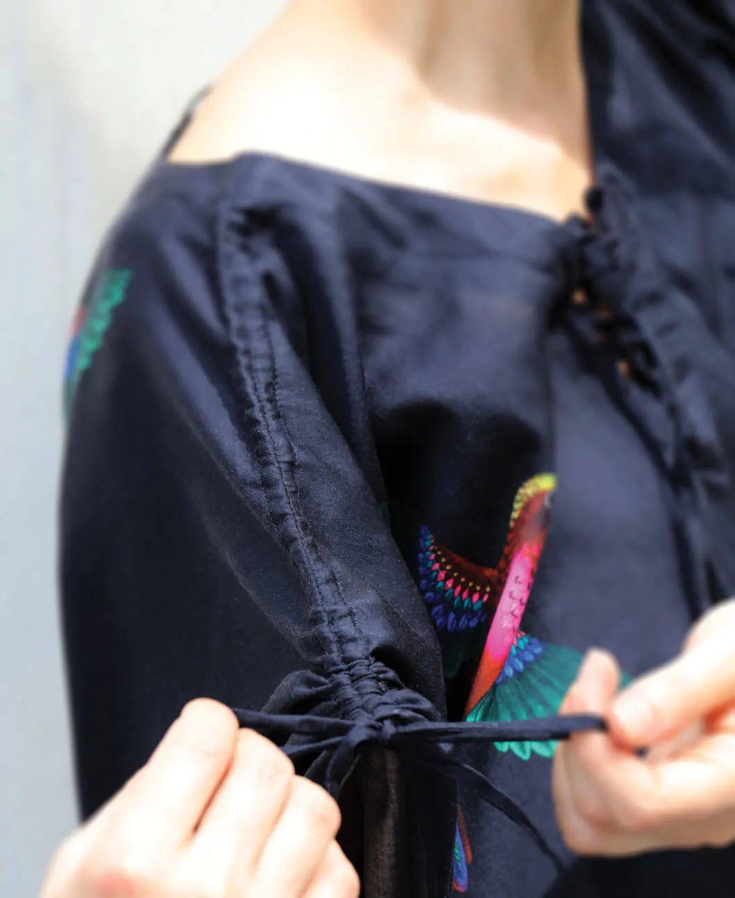 Picaflor Kaftan Black Kimono