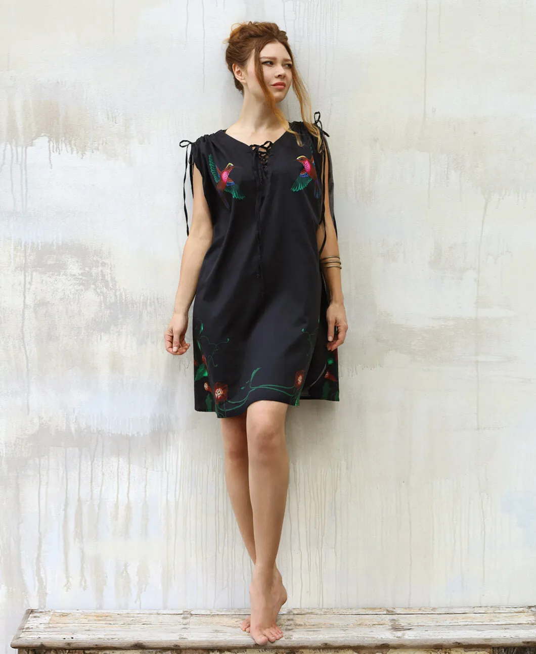 Picaflor Kaftan Black Kimono