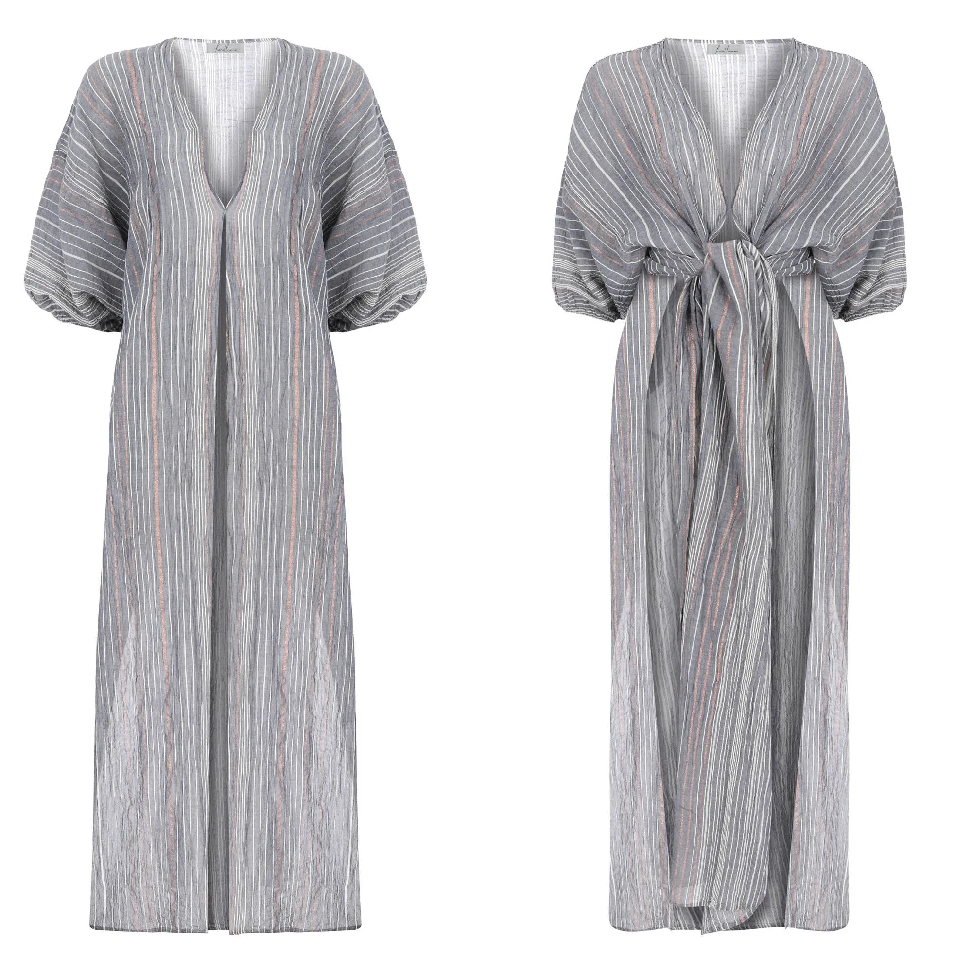 The Handloom Nikki Tie Front Kimono