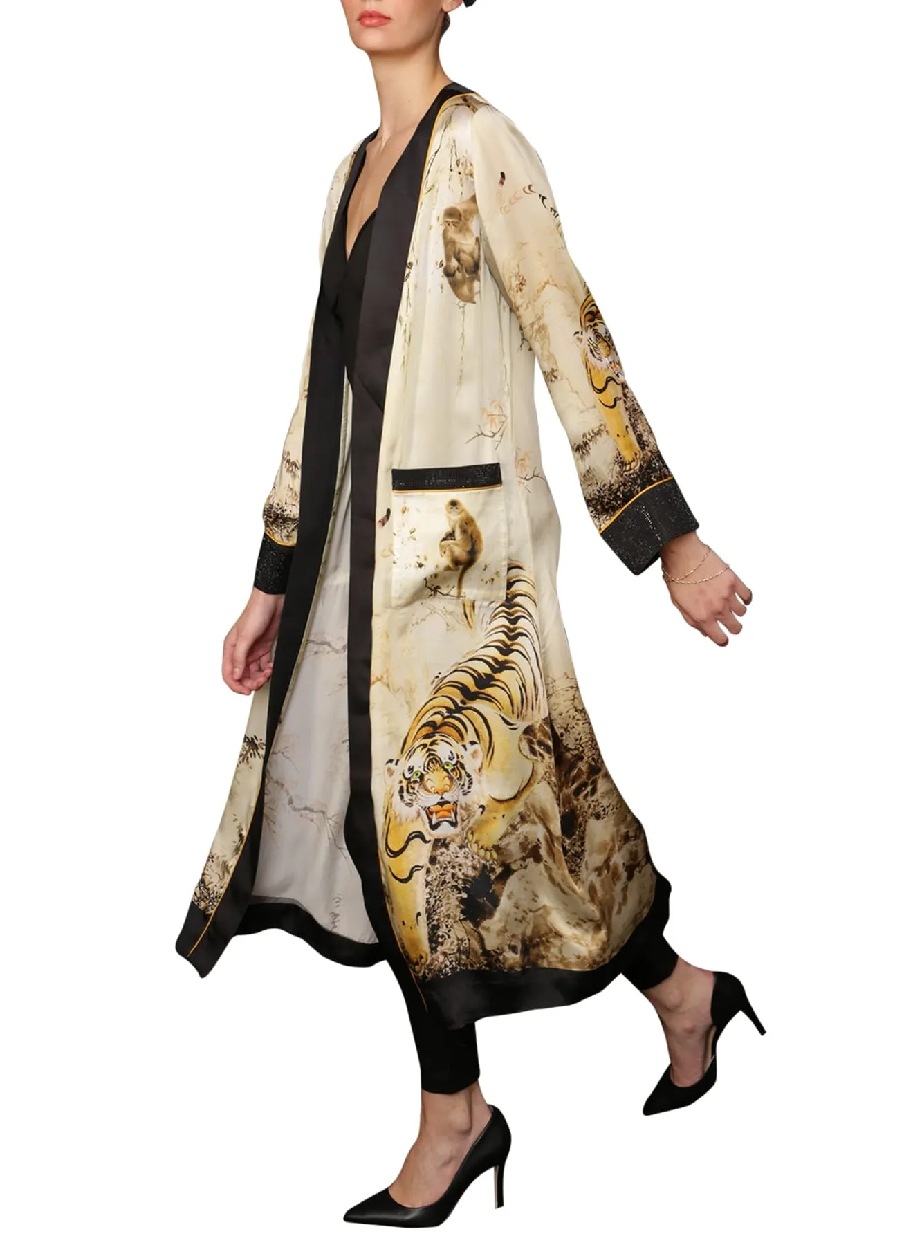 Tiger Print Robe