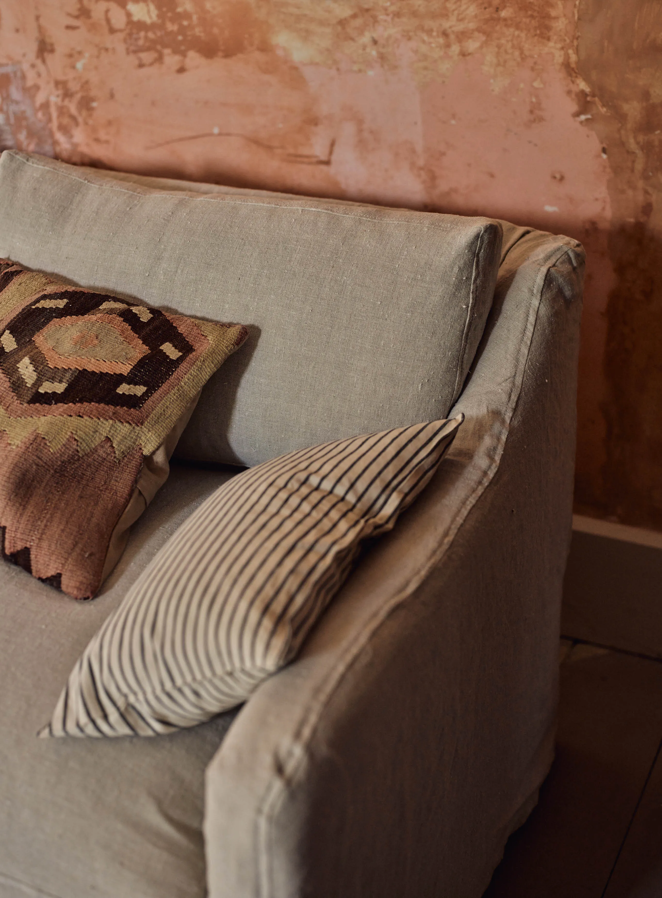 Warren Loose Cover Sofa, Natural Linen