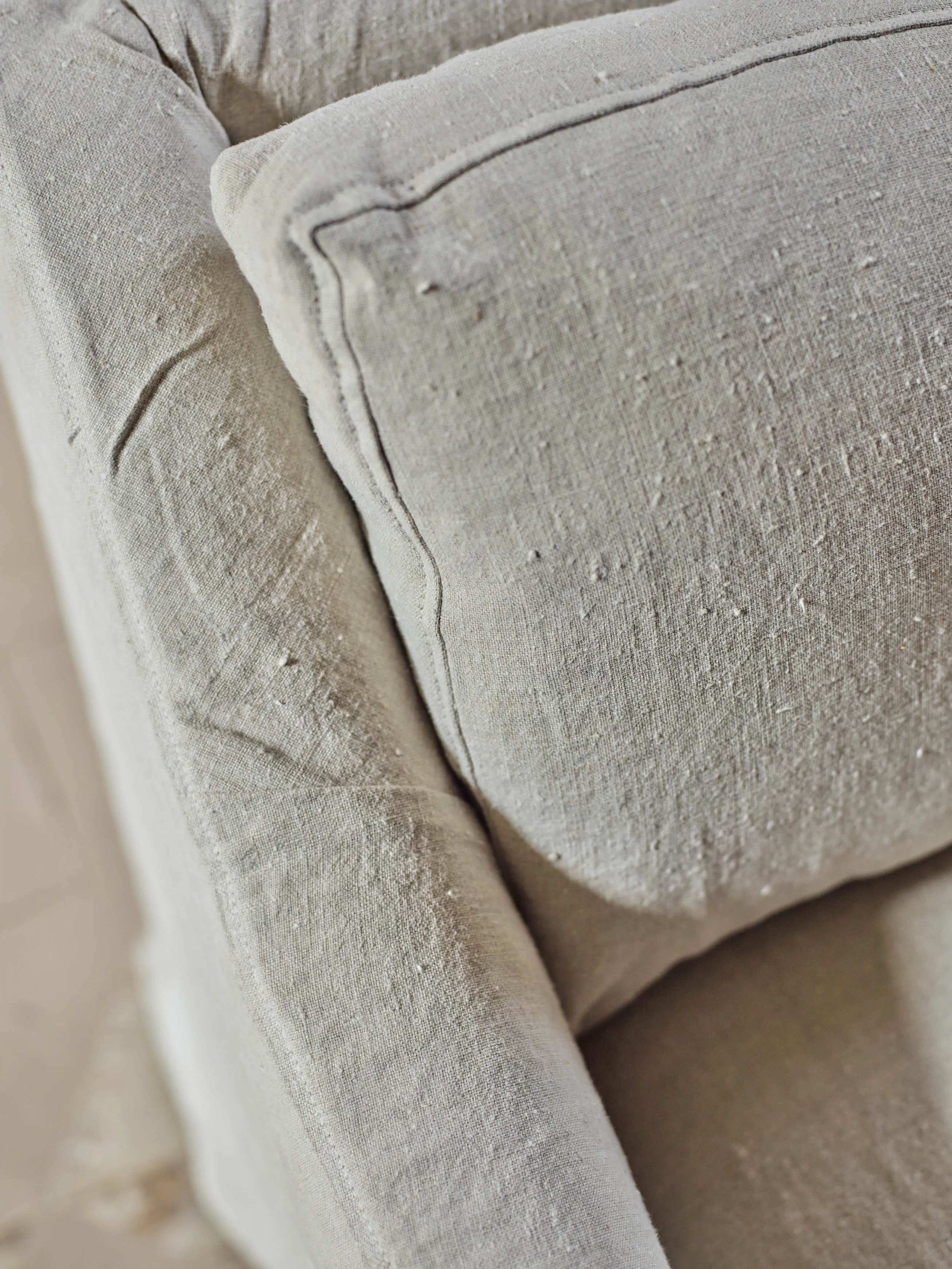 Warren Loose Cover Sofa, Natural Linen