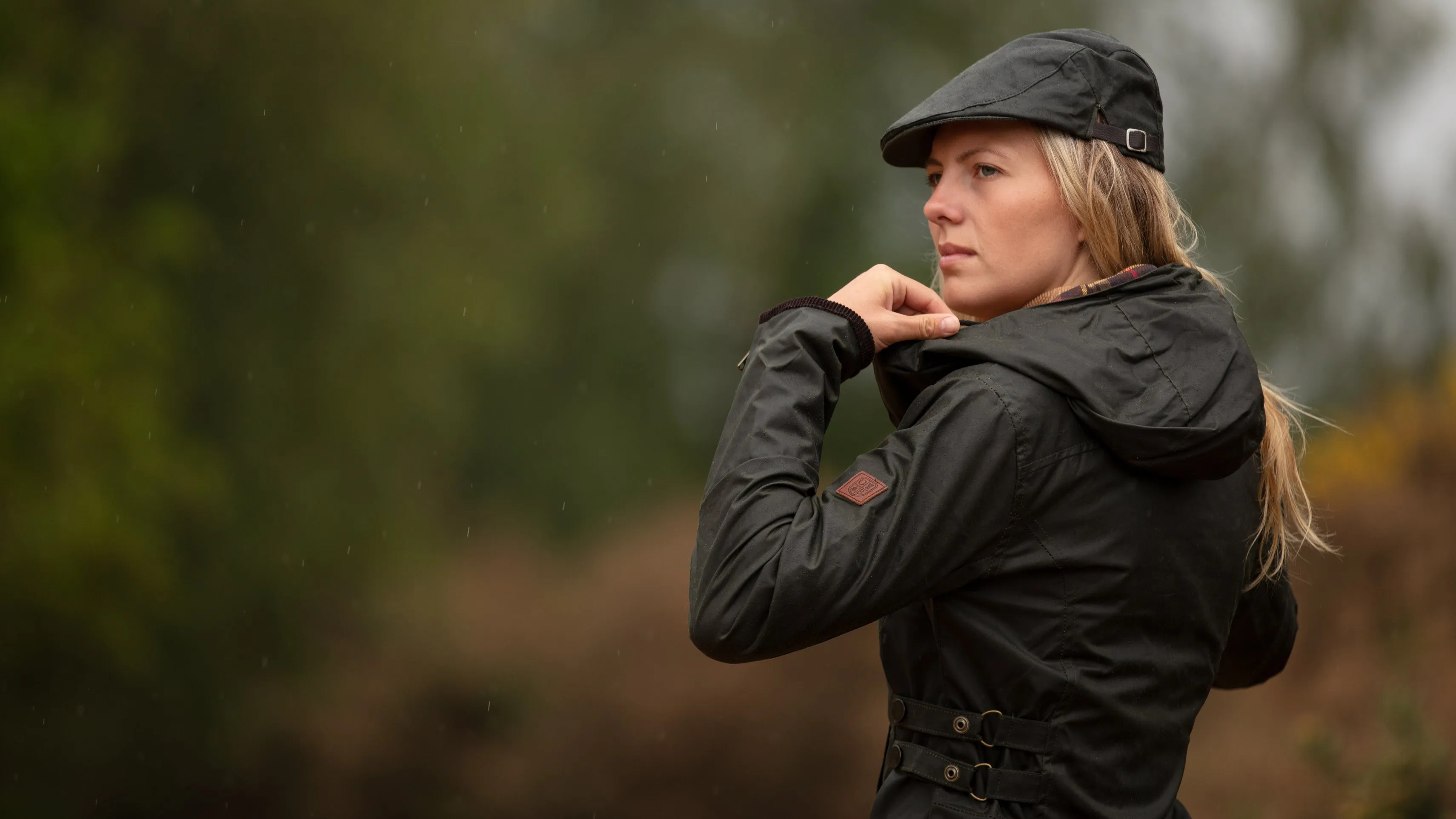 Wax Cotton Olive  Katrina Jacket