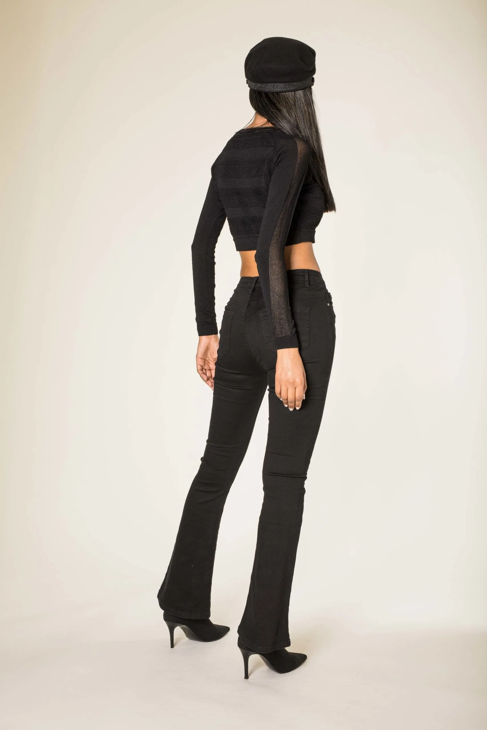 Wholesale Black Flared Trousers