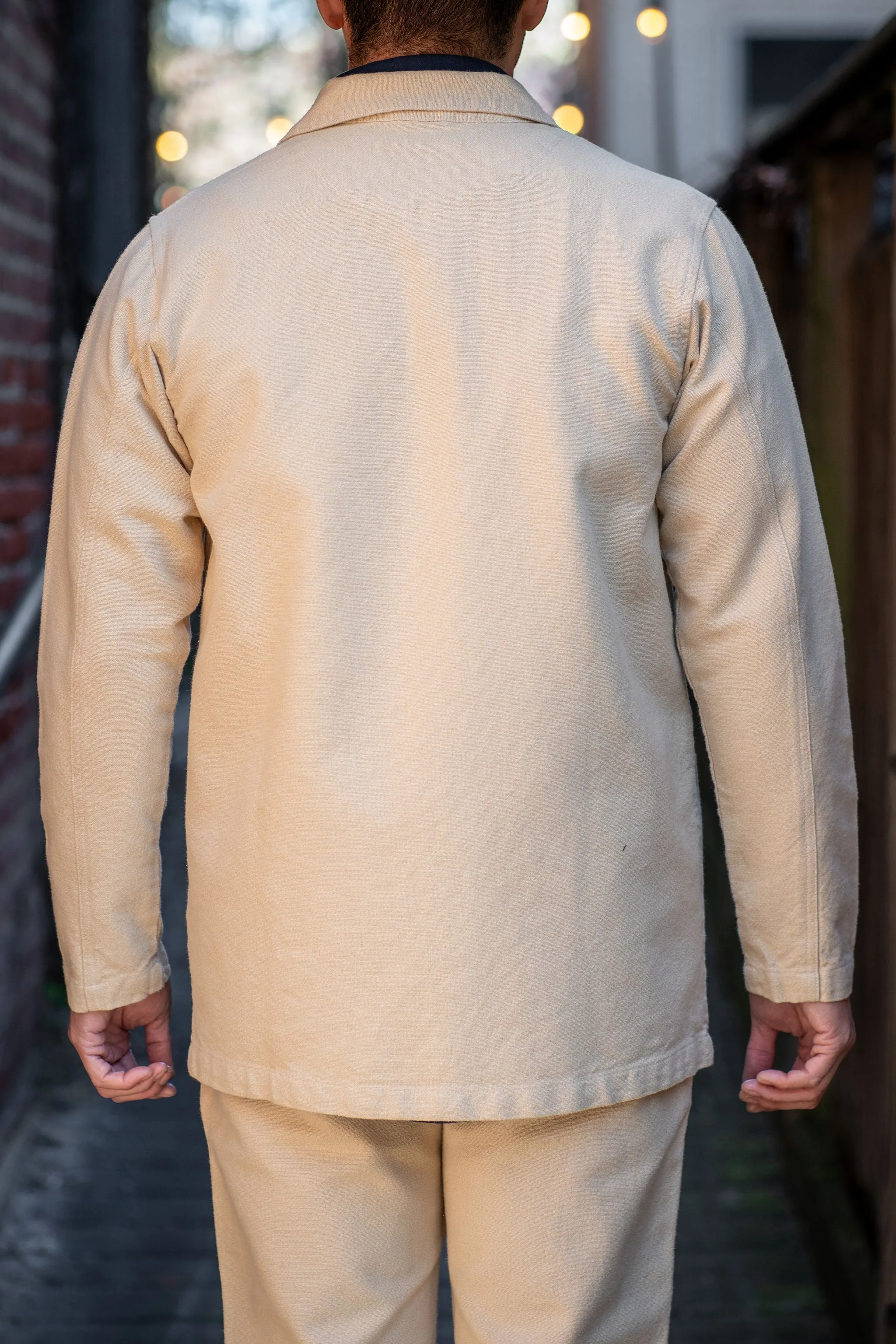 Wythe Rustic Plainweave Hunting Jacket - Natural